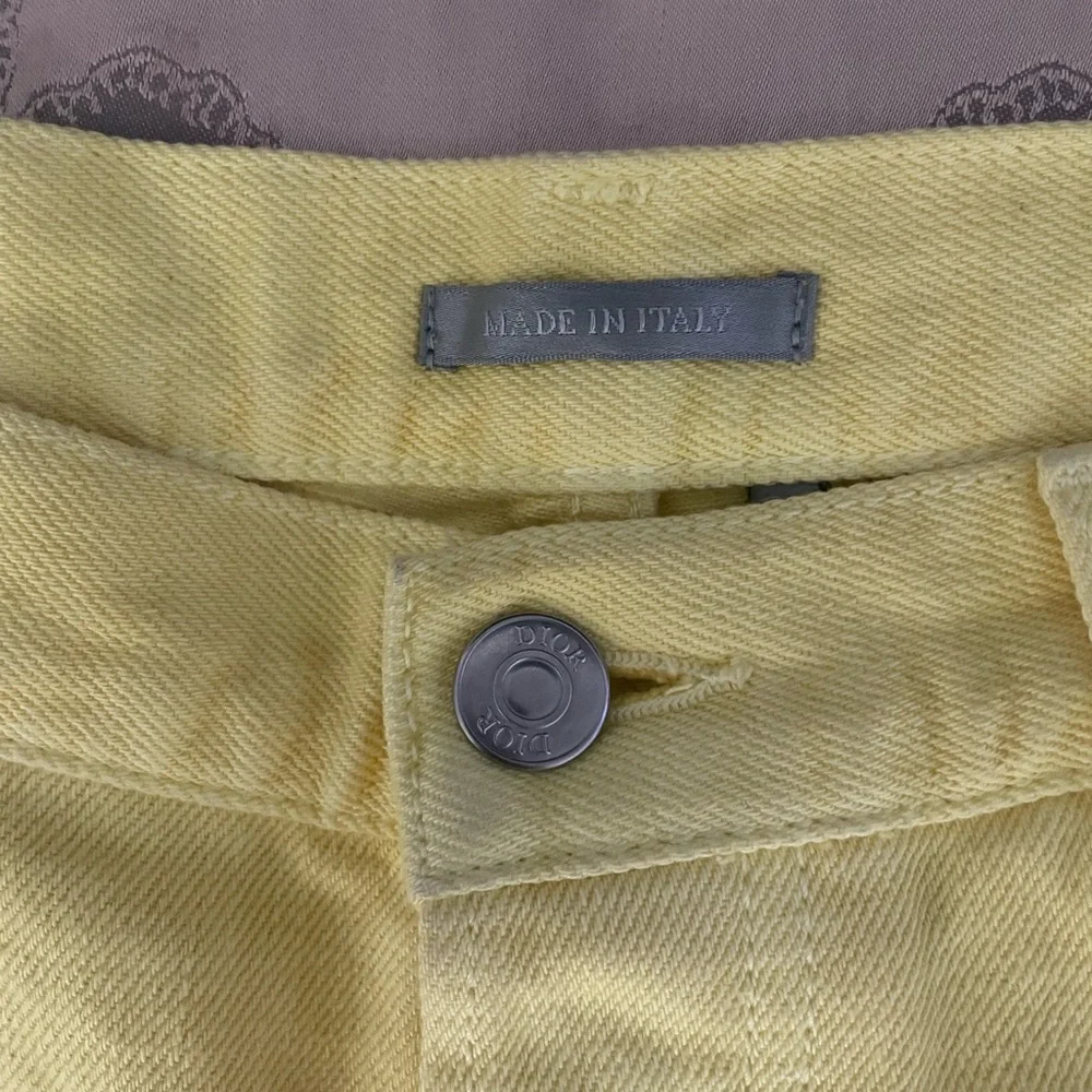 Dior Mens Yellow Jeans Size 32 - Picture 6 of 12